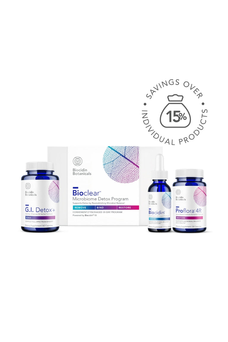 Bioclear Microbiome Detox Program with Biocidin Liquid (1 Month) - Be So Well