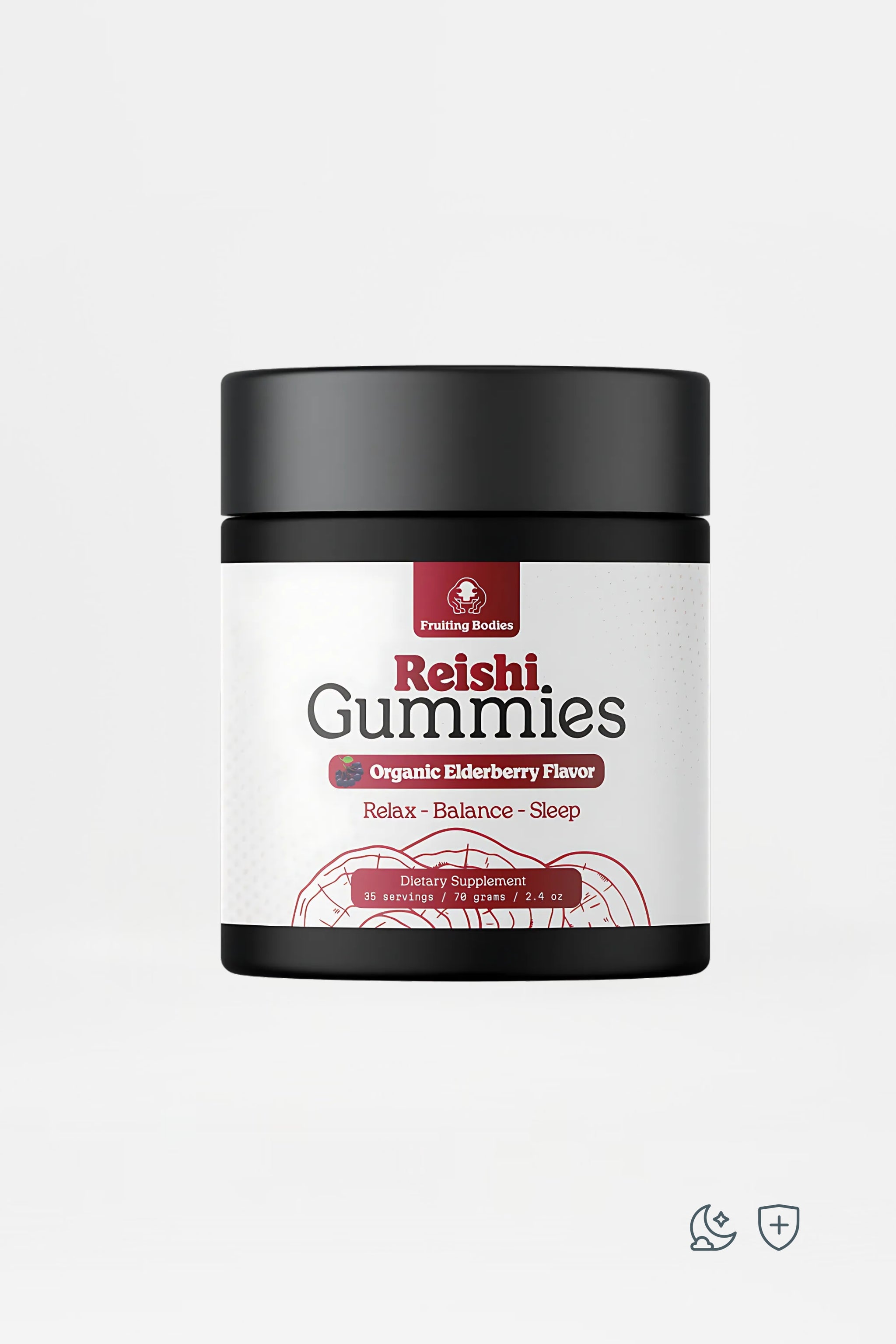 Fruiting Bodies - Reishi Gummies 35ct - Be So Well