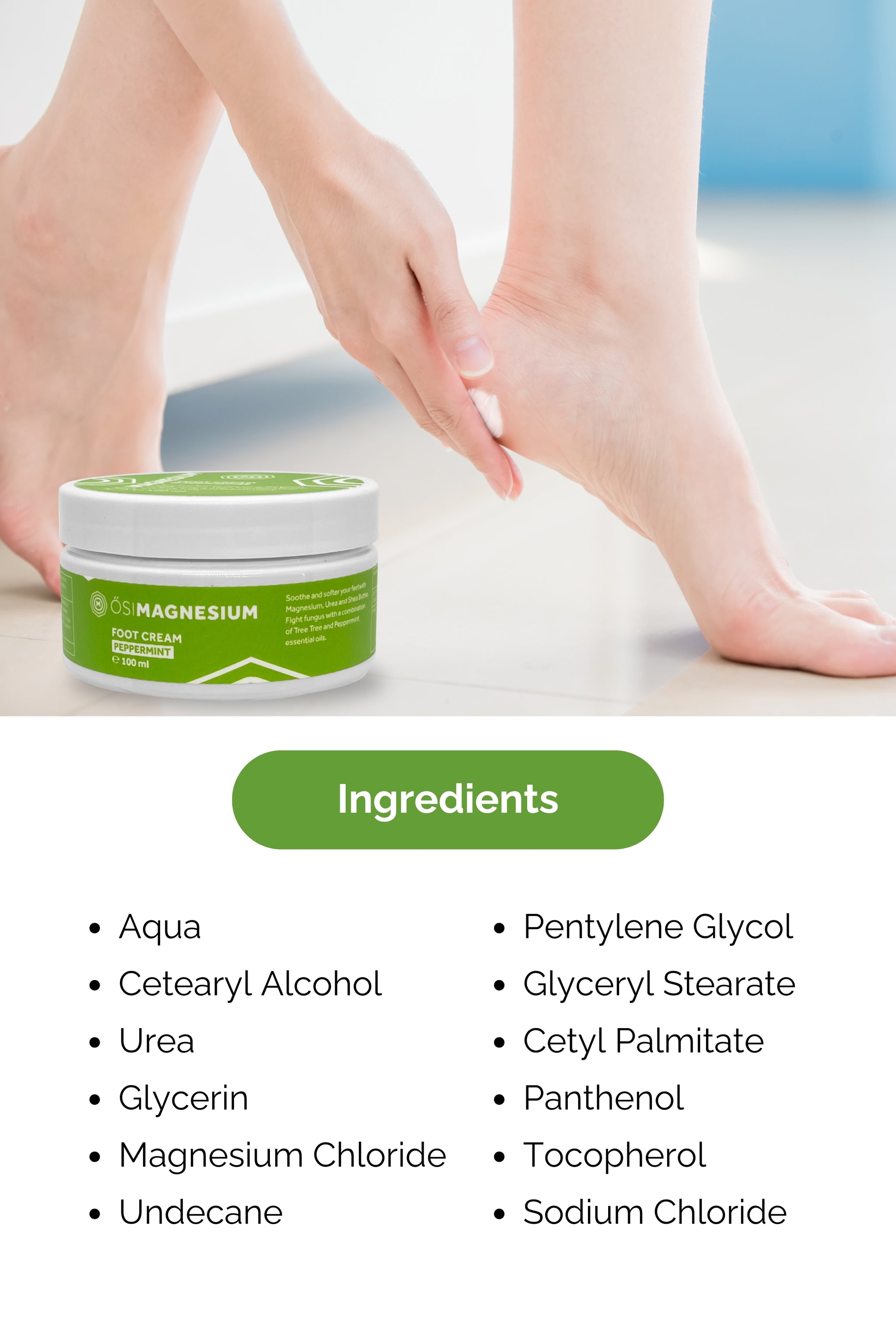 HEAL - ŐSIMAGNESIUM Tea Tree And Peppermint Foot Cream 3.38oz - Be So Well