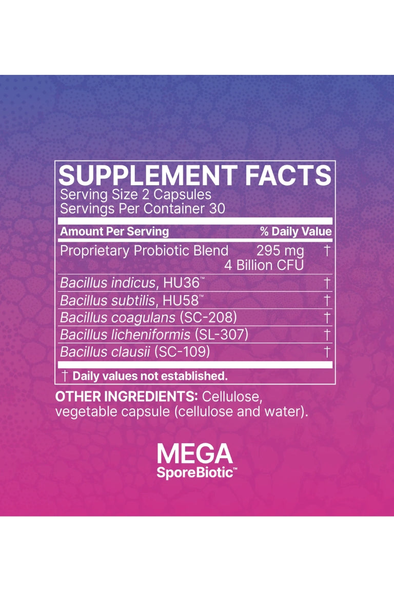 Microbiome Labs Mega Sporebiotic 60ct - Be So Well