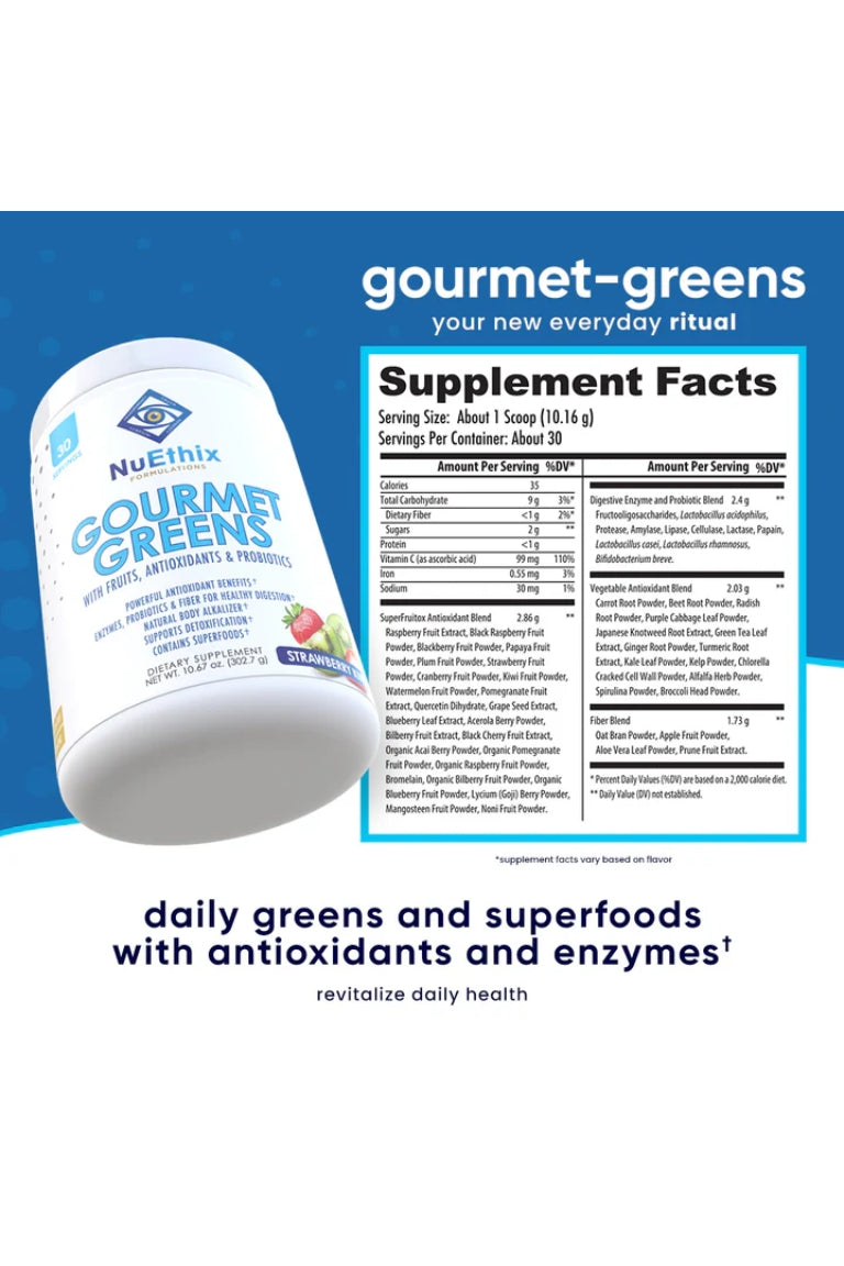 NuEthix - Gourmet Greens, Berry - Be So Well