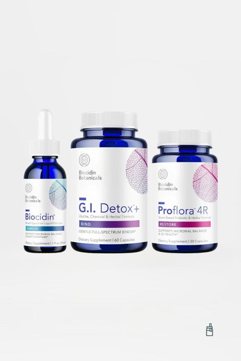 Bioclear Microbiome Detox Program with Biocidin Liquid (1 Month) - Be So Well