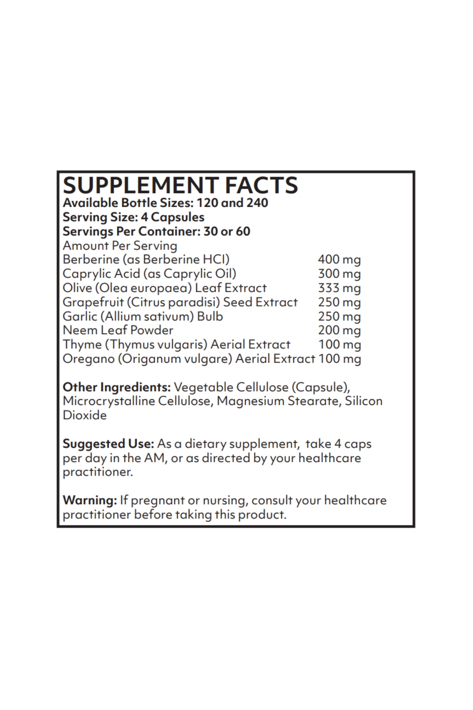 Nutritional Frontiers - CandiKill (120 ct Candida Supplements)