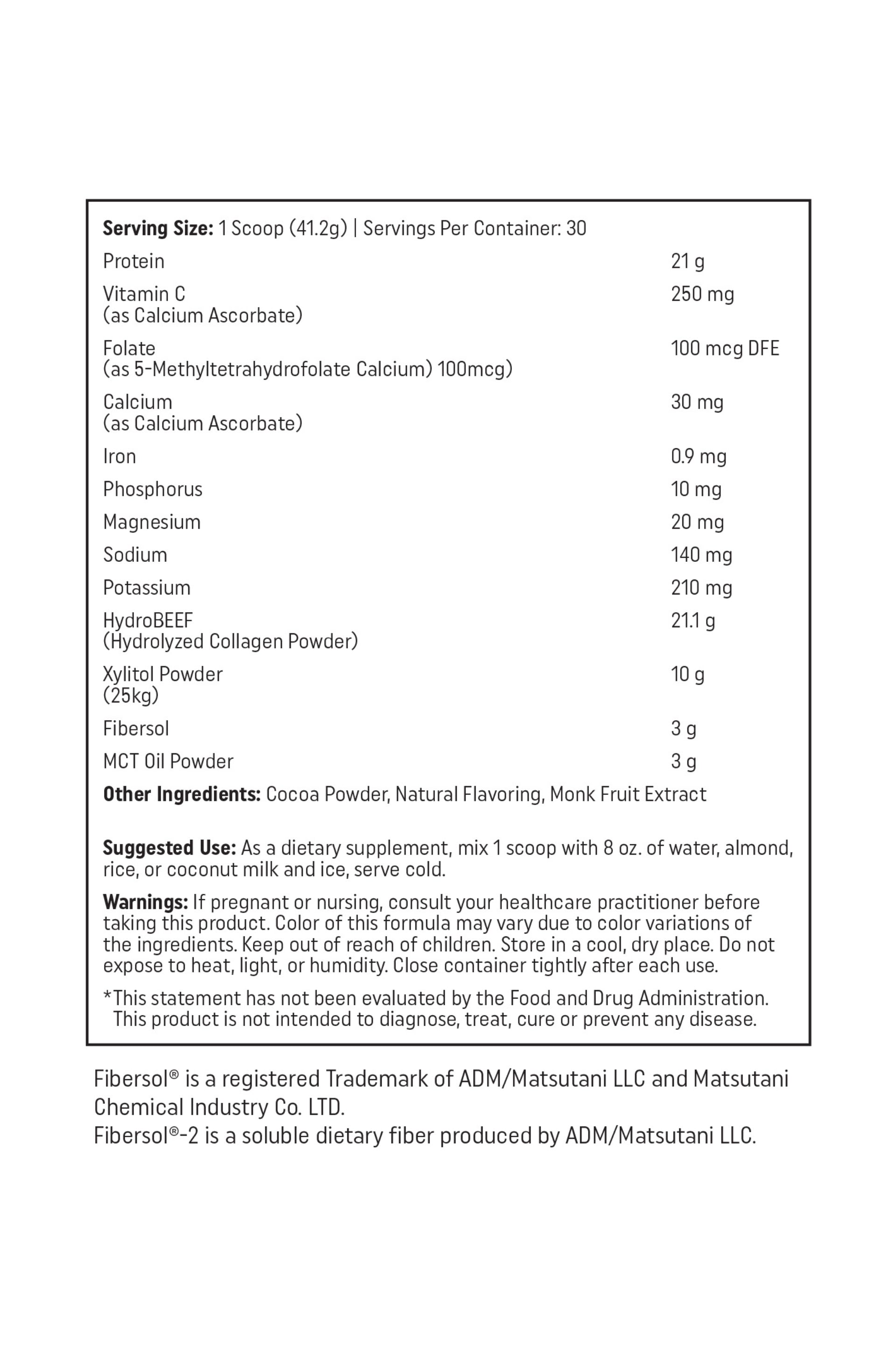 Nutritional Frontiers - Clean Collagen Protein Cacao 30 serving