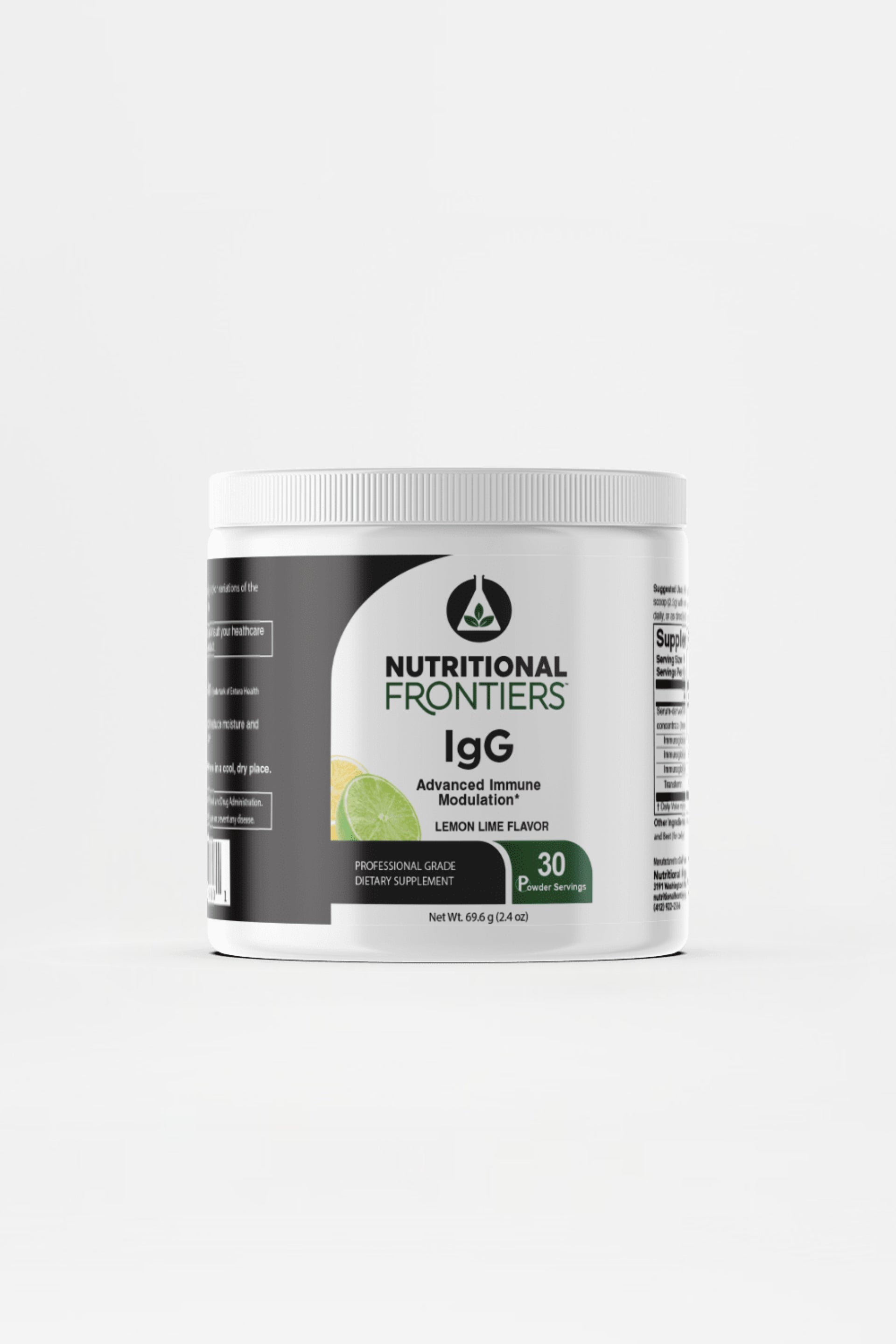 Nutritional Frontiers - IgG Lemon Lime Flavor 30 Serving