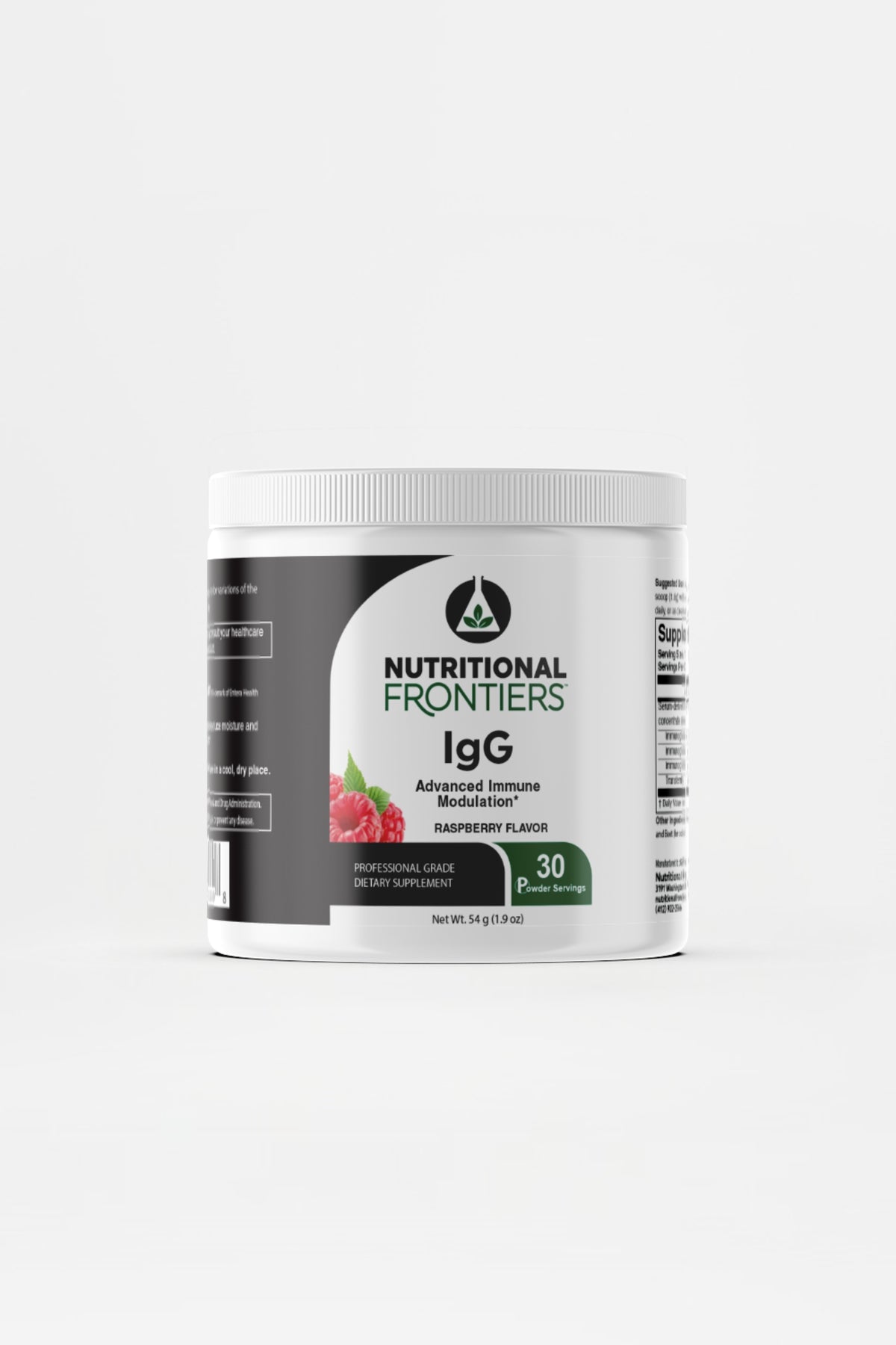 Nutritional Frontiers - Igg Raspberry Flavor 30 Serving