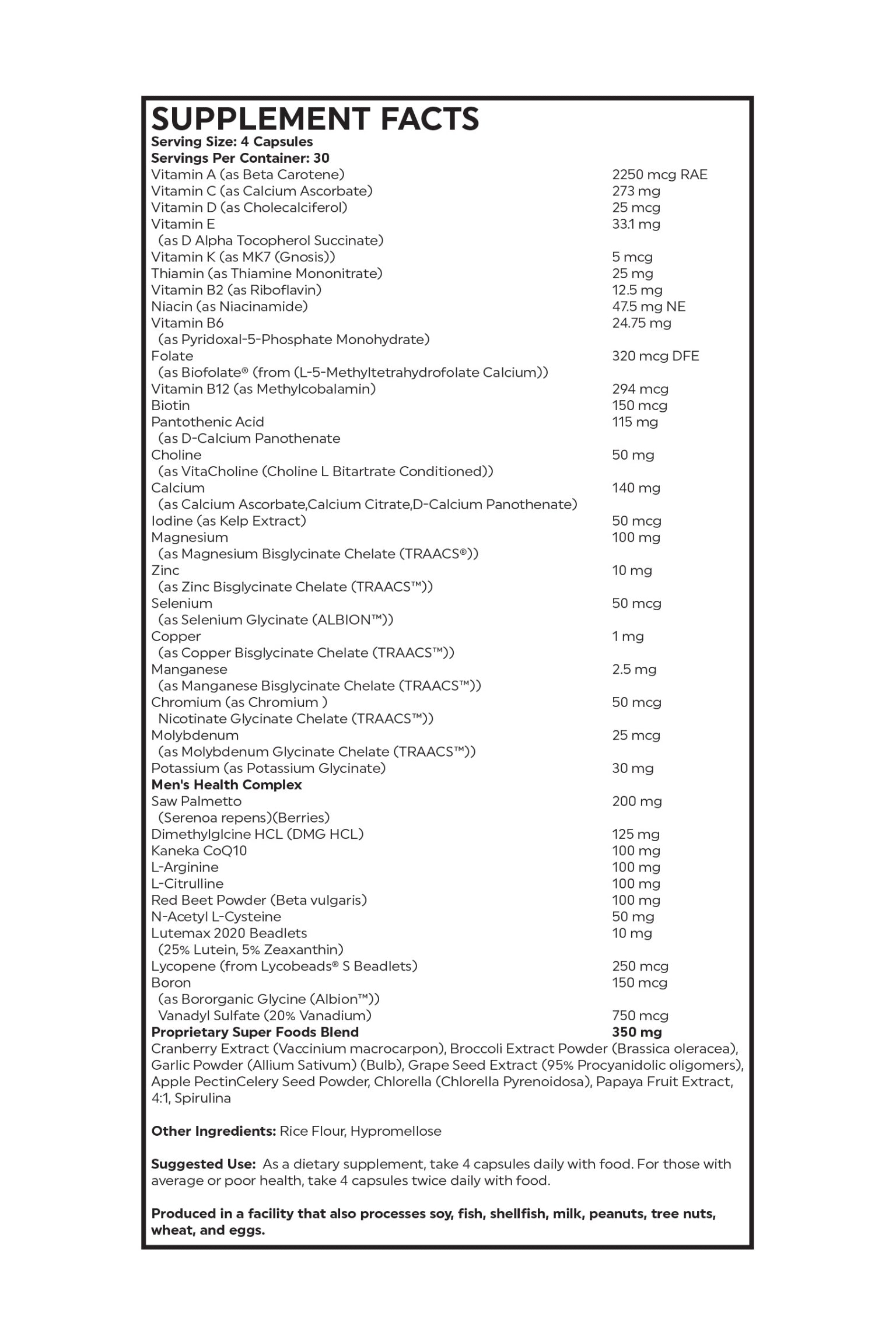 Nutritional Frontiers - Men’s Complete