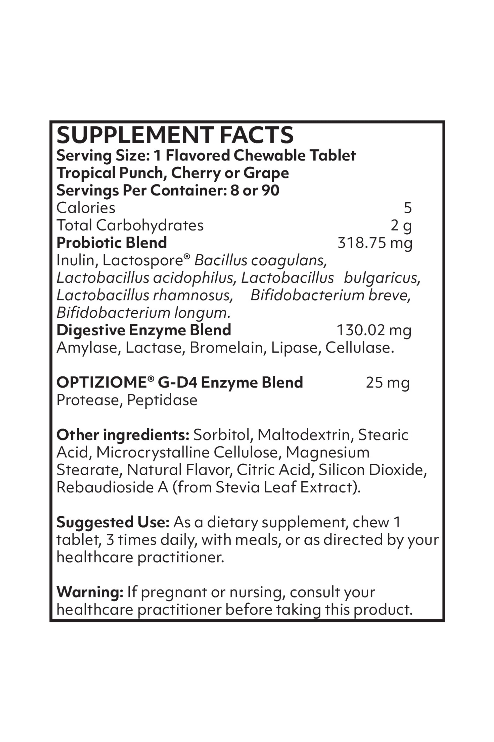 Nutritional Frontiers - ProbZyme Tropical Punch 90ct
