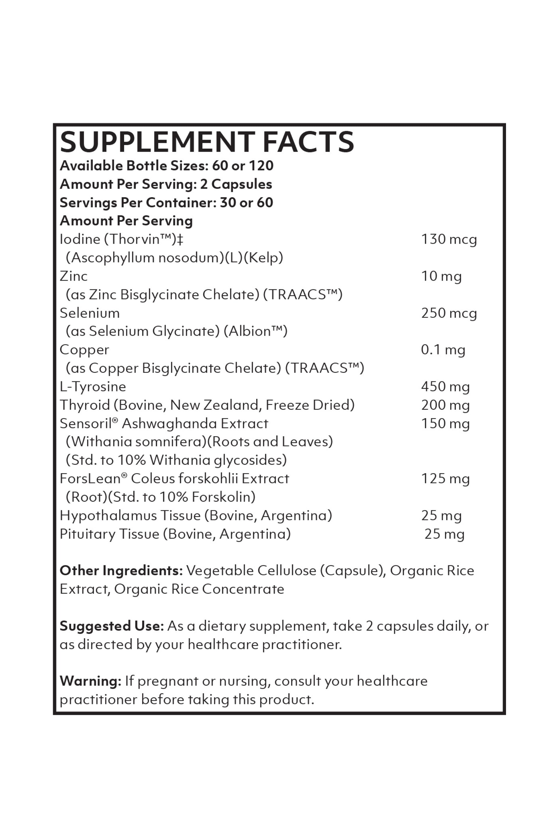 Nutritional Frontiers - Thyro Complete 60ct