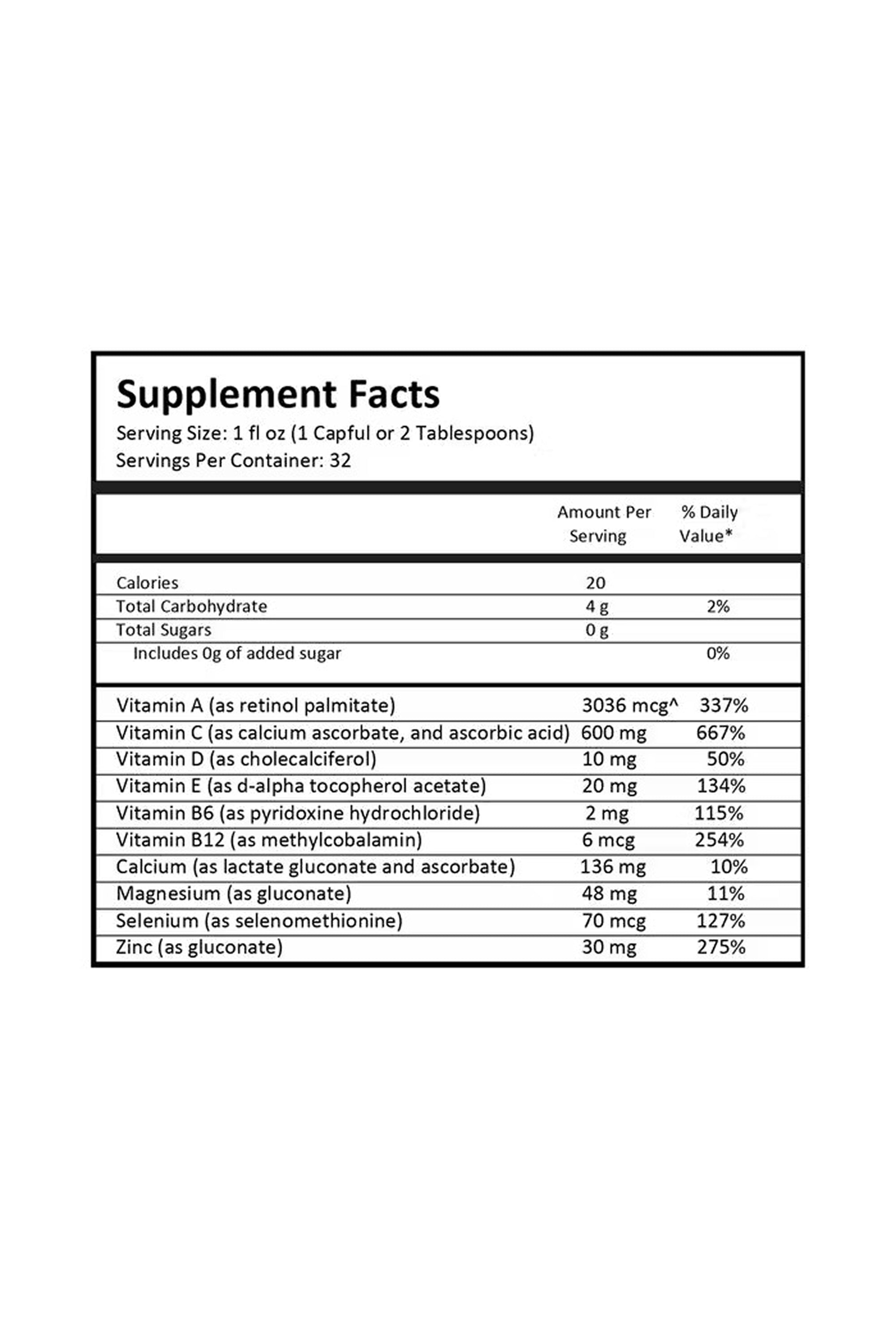 Drucker Labs - intraIMMUNE unsweetened 32oz