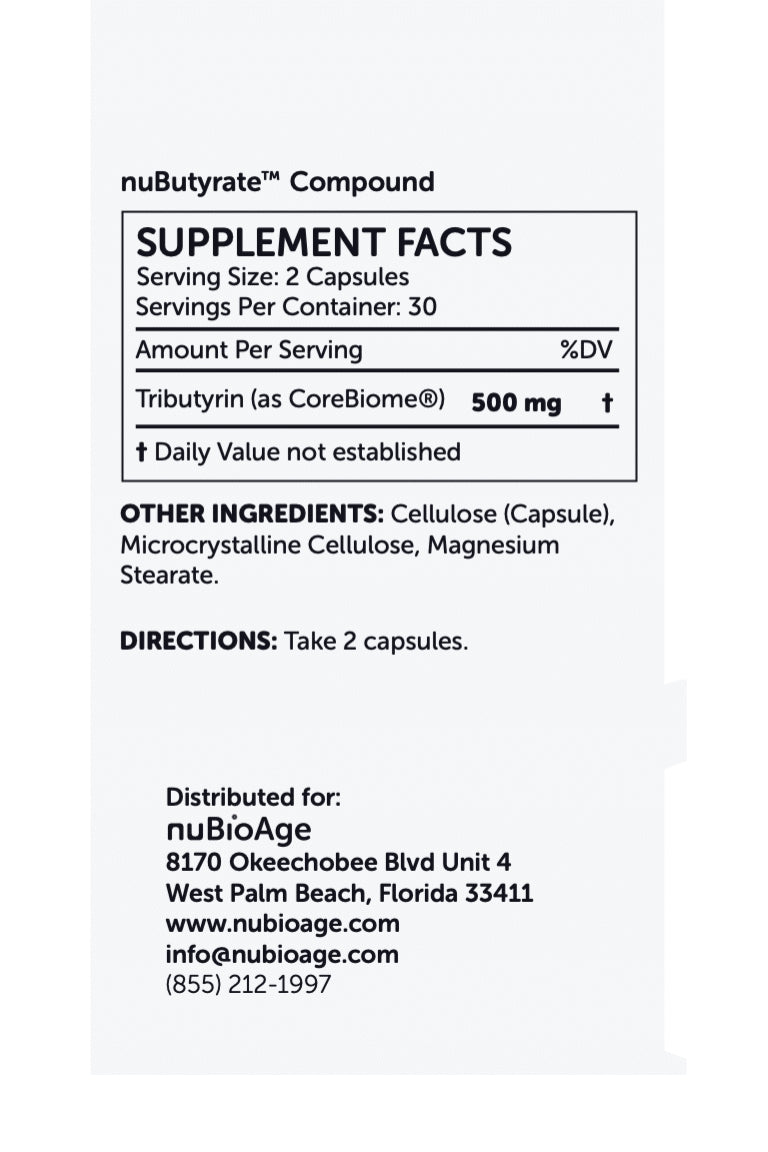 nuBioAge - nuButyrate
