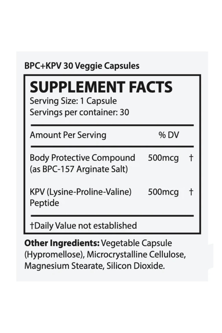 nuBioAge Guttides BPC-157 + KPV